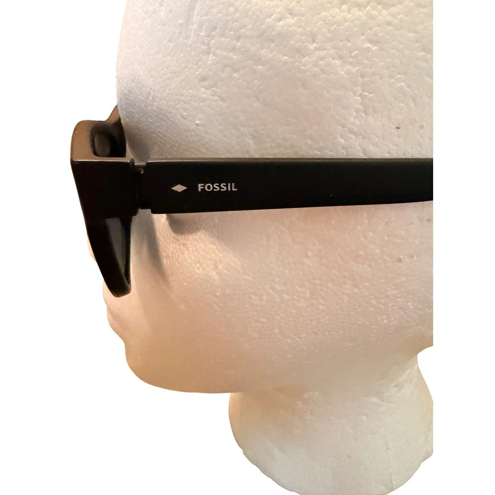 Fossil FM80 3560771705‎ Mens Sunglasses Matte Black Rectangular 53-17-146